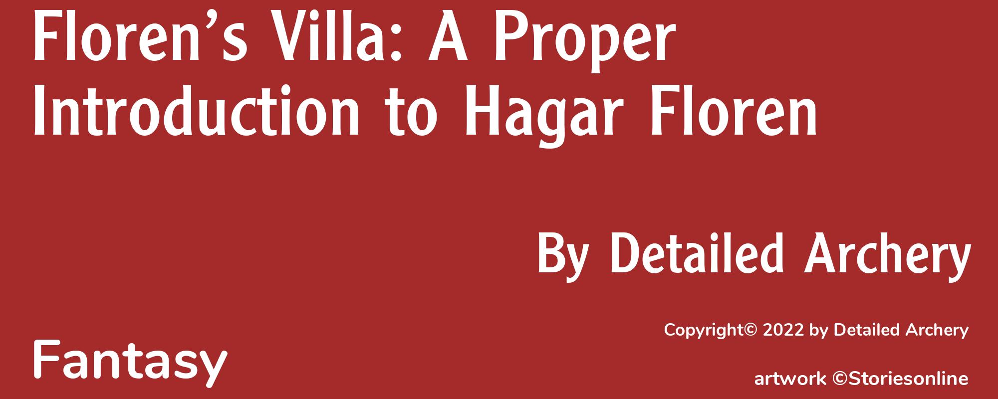 Floren’s Villa: A Proper Introduction to Hagar Floren - Cover