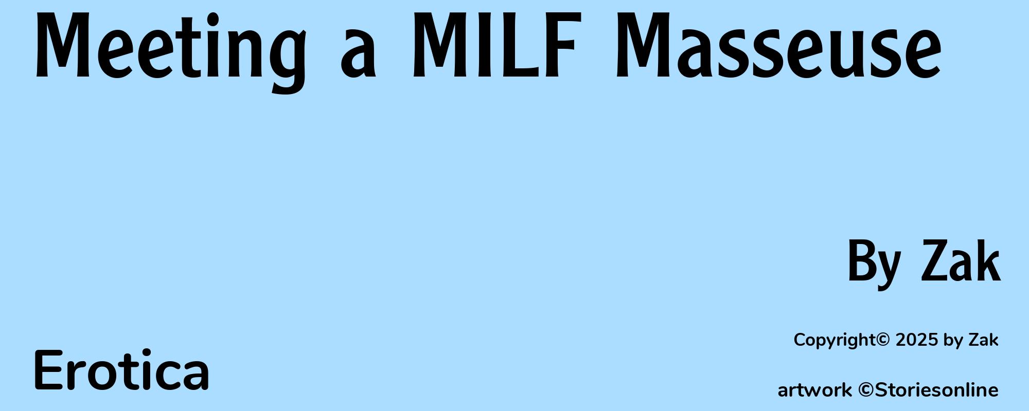Meeting a MILF Masseuse - Cover