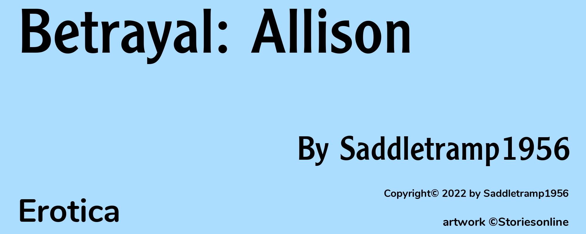 Betrayal: Allison - Cover