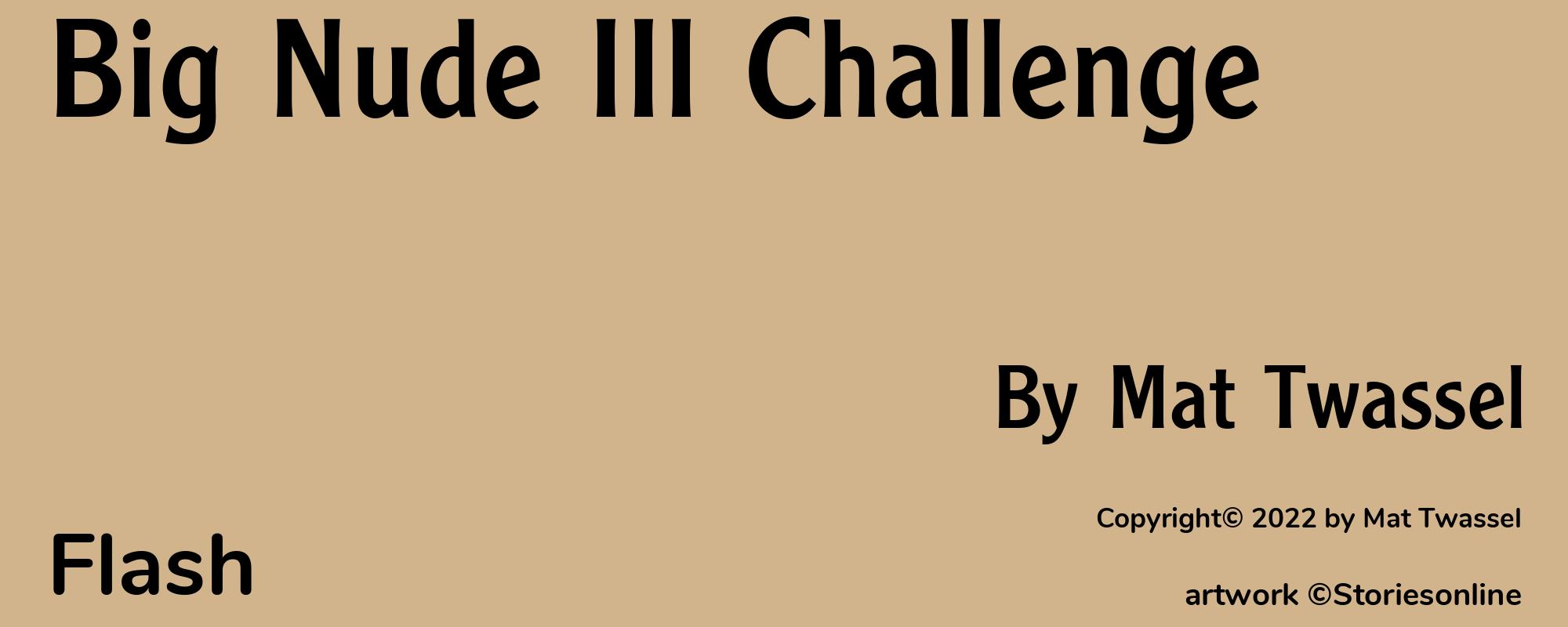 Big Nude III Challenge - Cover