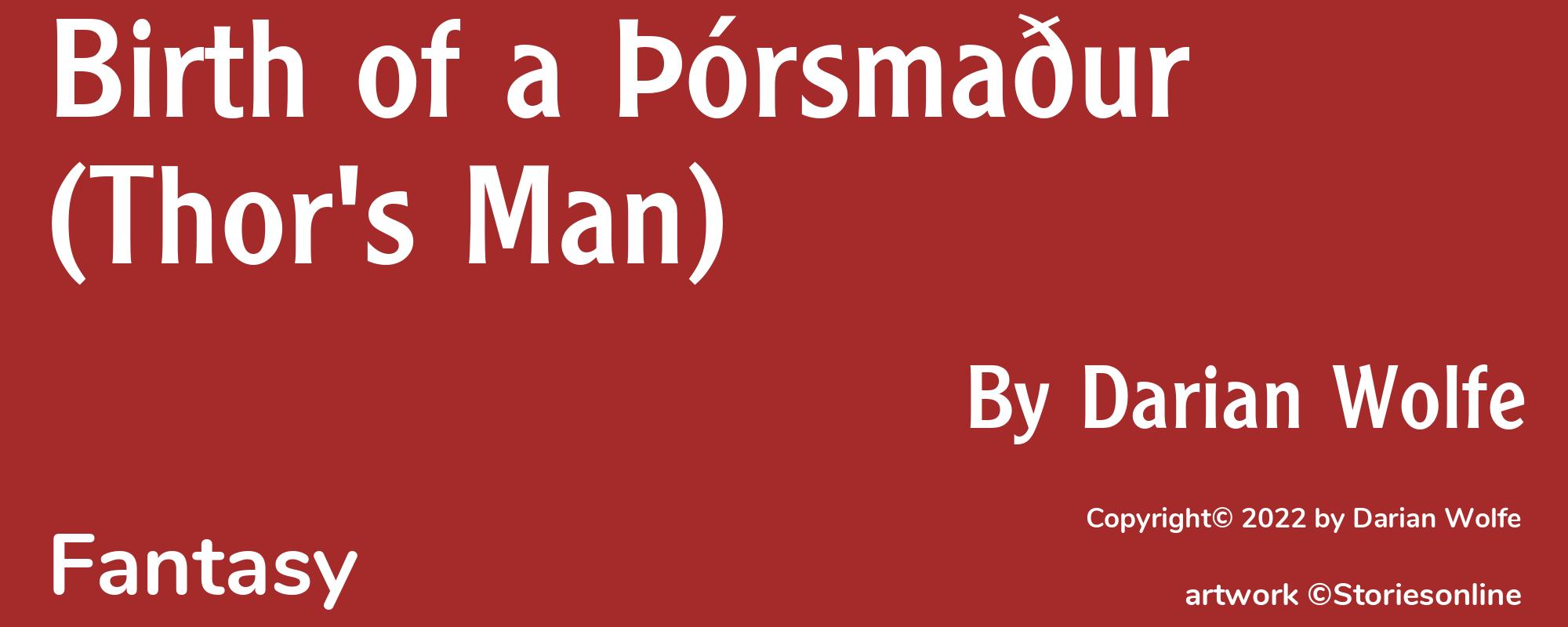 Birth of a Þórsmaður (Thor's Man) - Cover