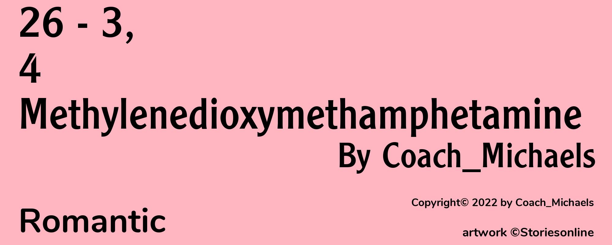 26 - 3,4 Methylenedioxymethamphetamine - Cover