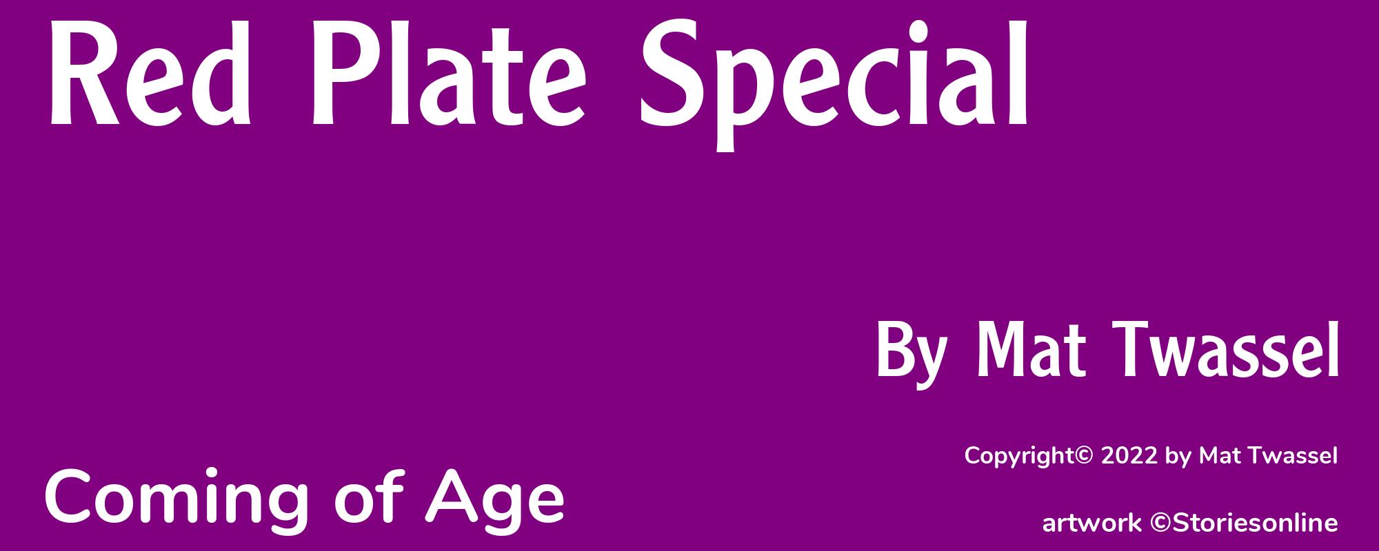 Red Plate Special - Cover
