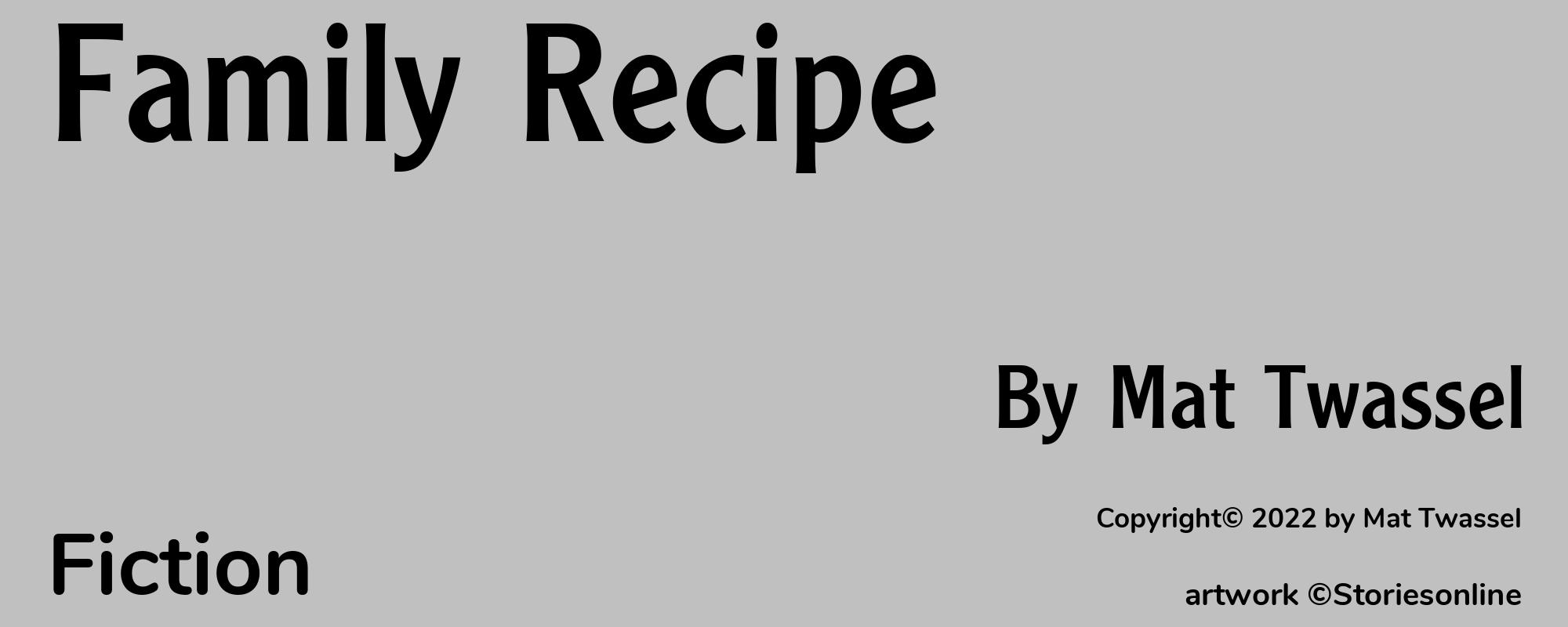 Family Recipe - Cover