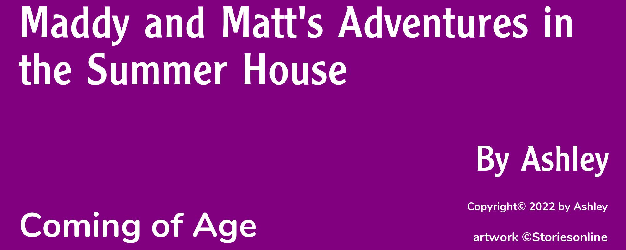 Maddy and Matt's Adventures in the Summer House - Cover