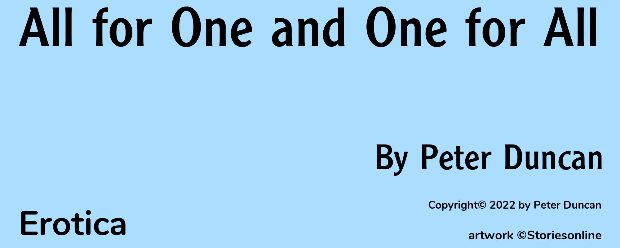 All for One and One for All - Cover