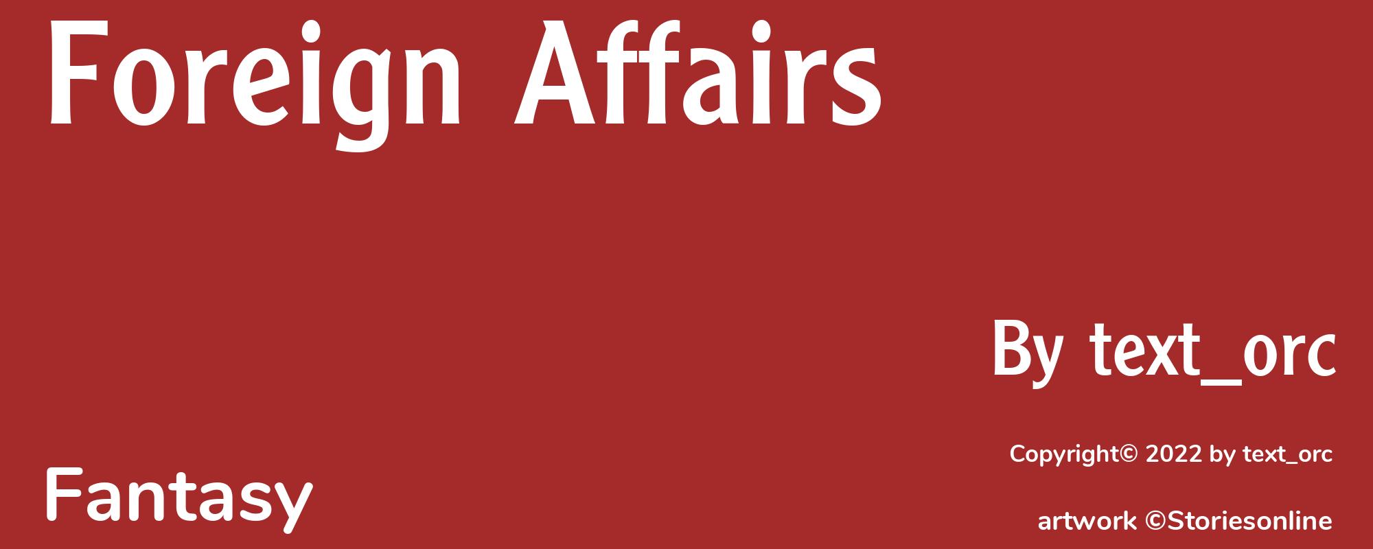 Foreign Affairs - Cover