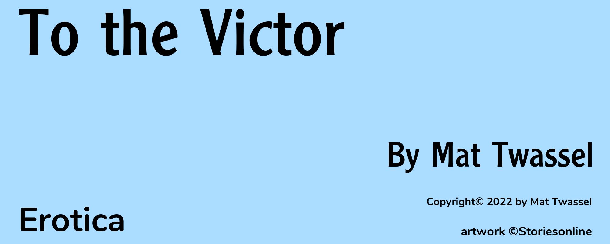 To the Victor - Cover