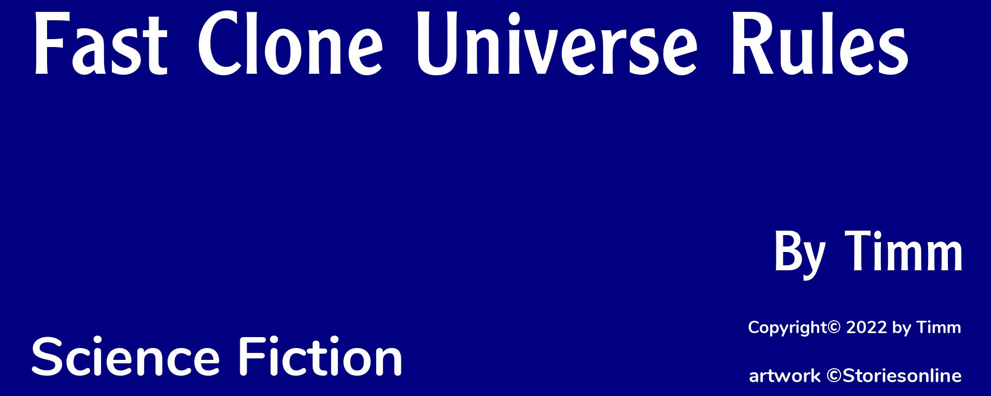 Fast Clone Universe Rules - Cover