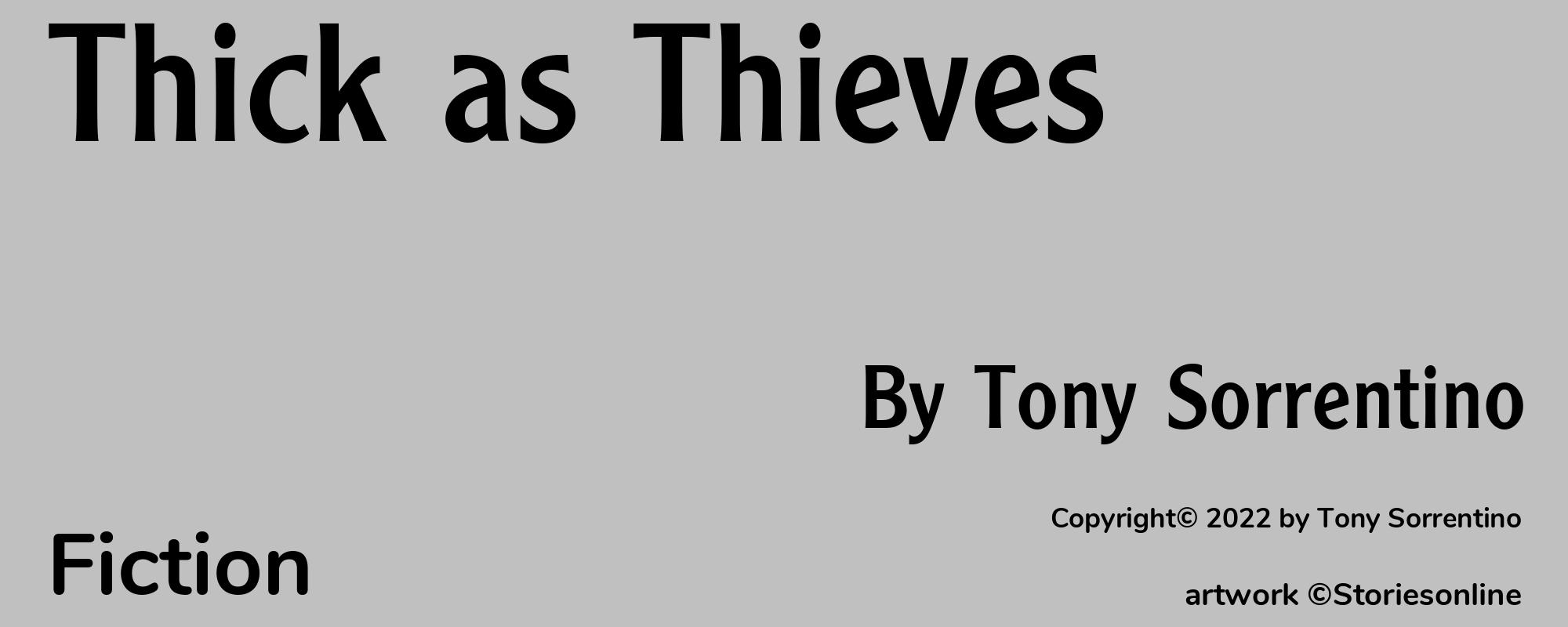 Thick as Thieves - Cover