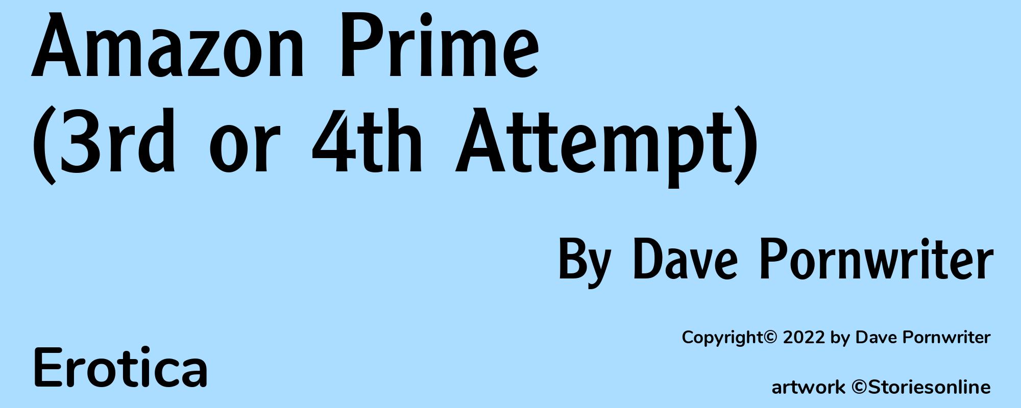 Amazon Prime (3rd or 4th Attempt) - Cover