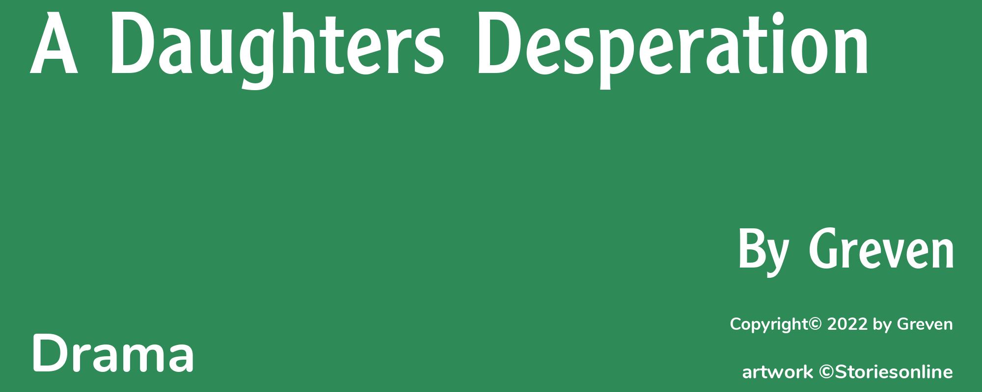 A Daughters Desperation - Cover
