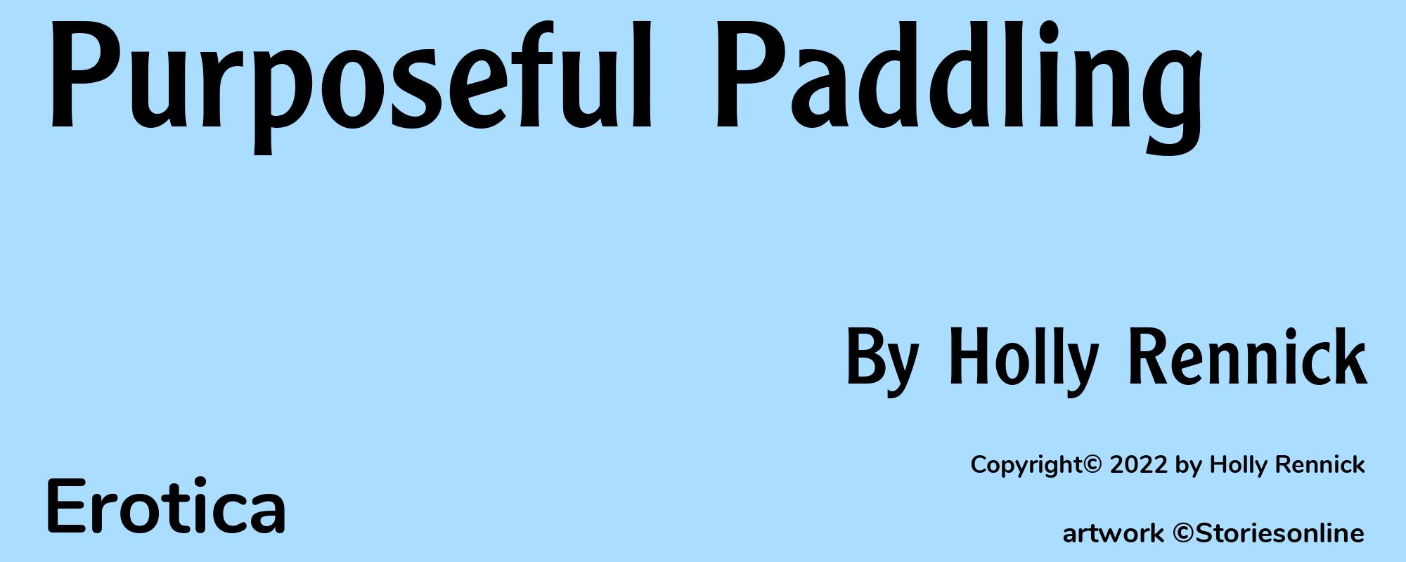 Purposeful Paddling - Cover