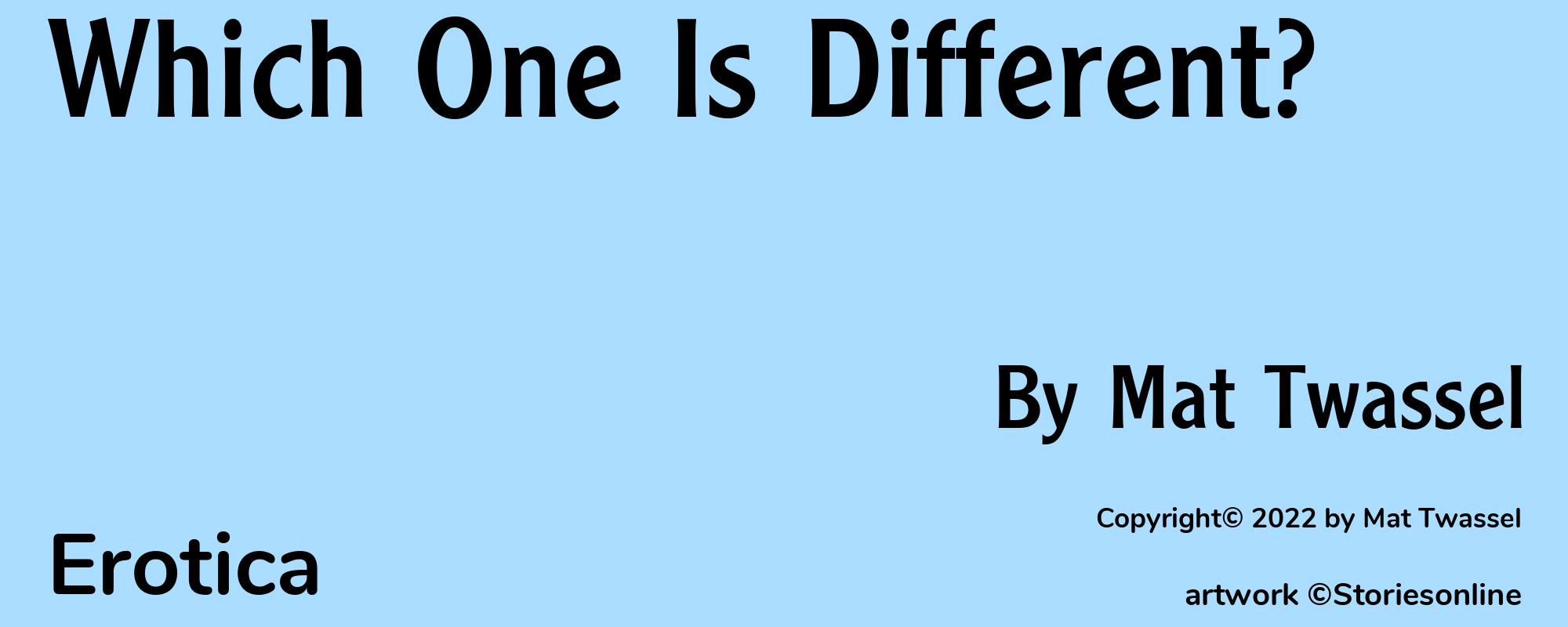 Which One Is Different? - Cover