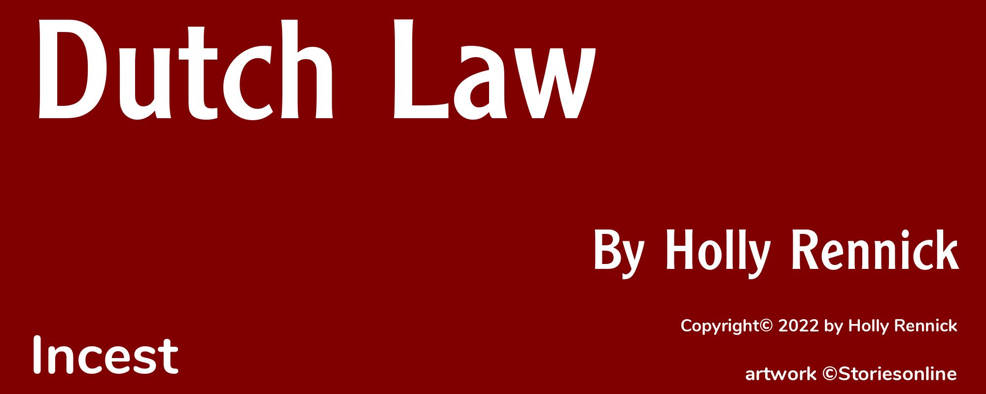 Dutch Law - Cover