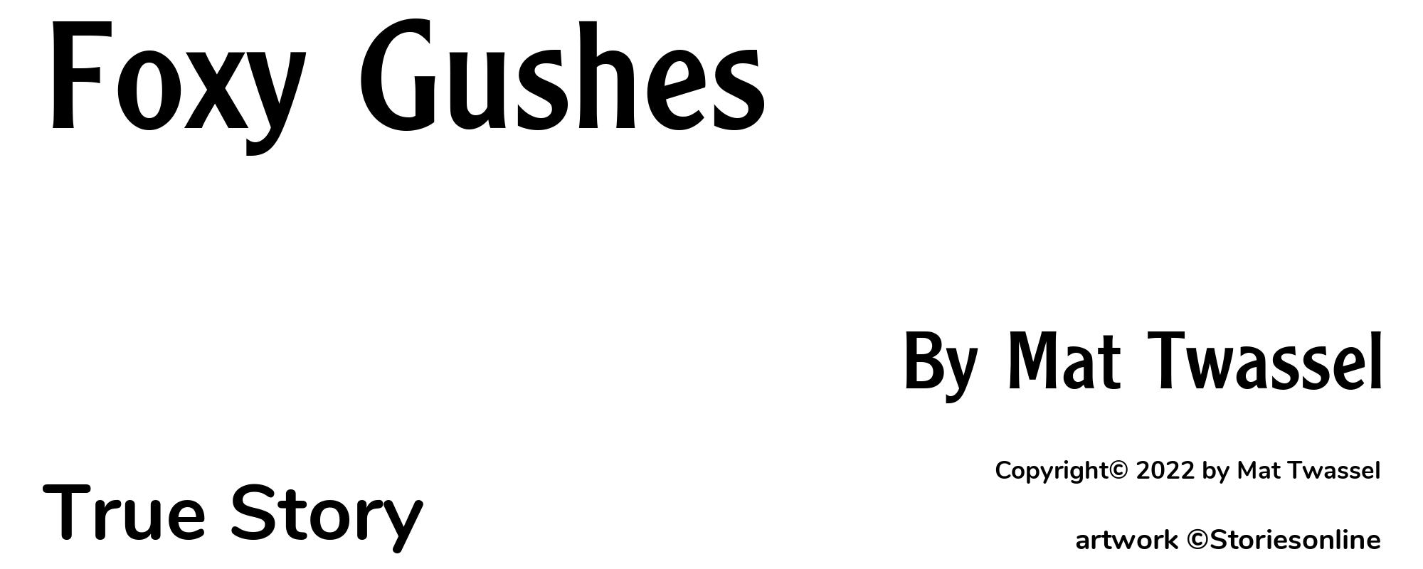 Foxy Gushes - Cover