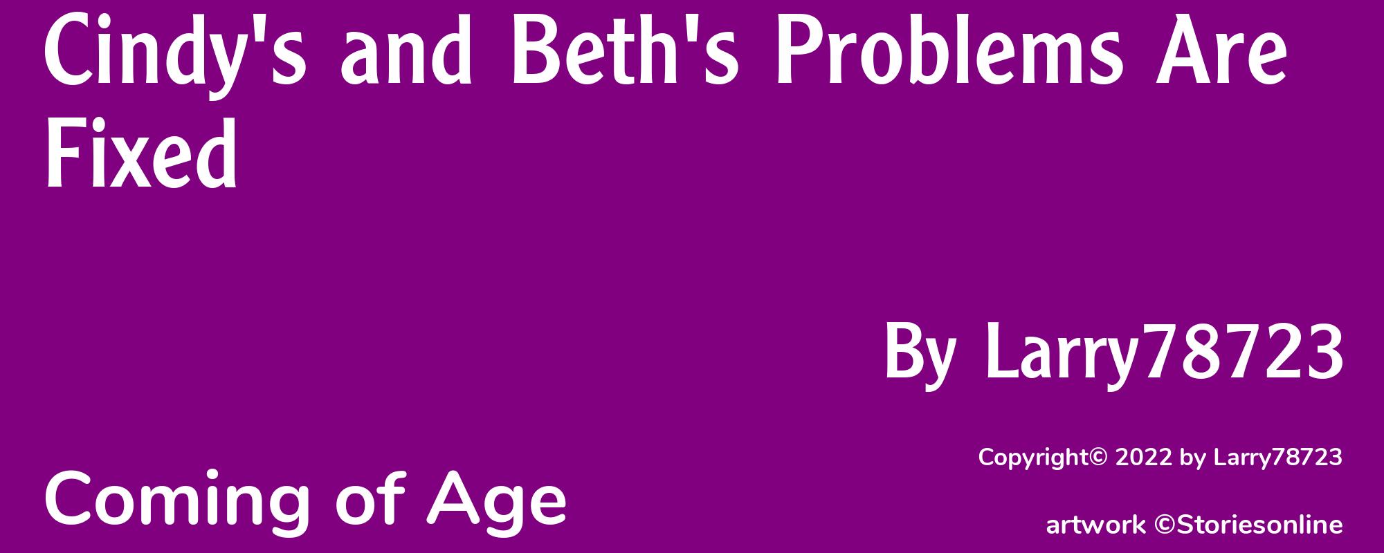 Cindy's and Beth's Problems Are Fixed - Cover