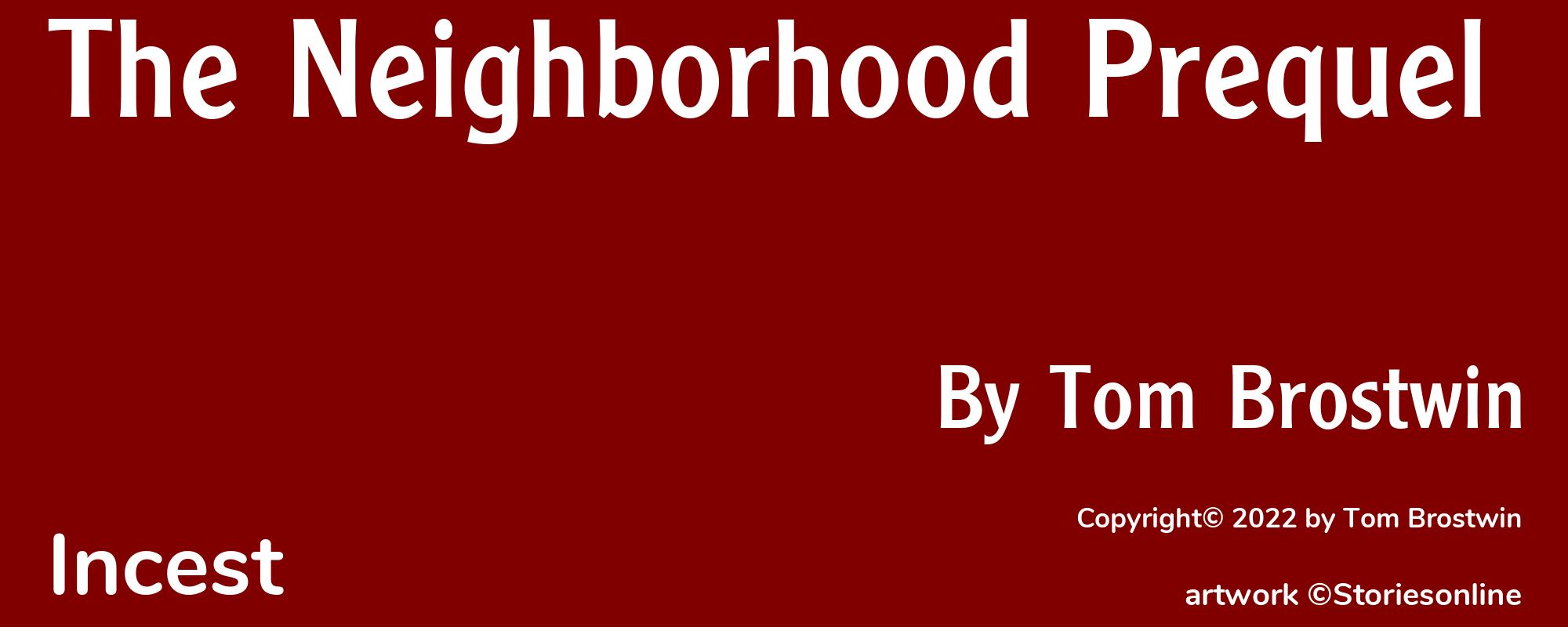 The Neighborhood Prequel - Cover