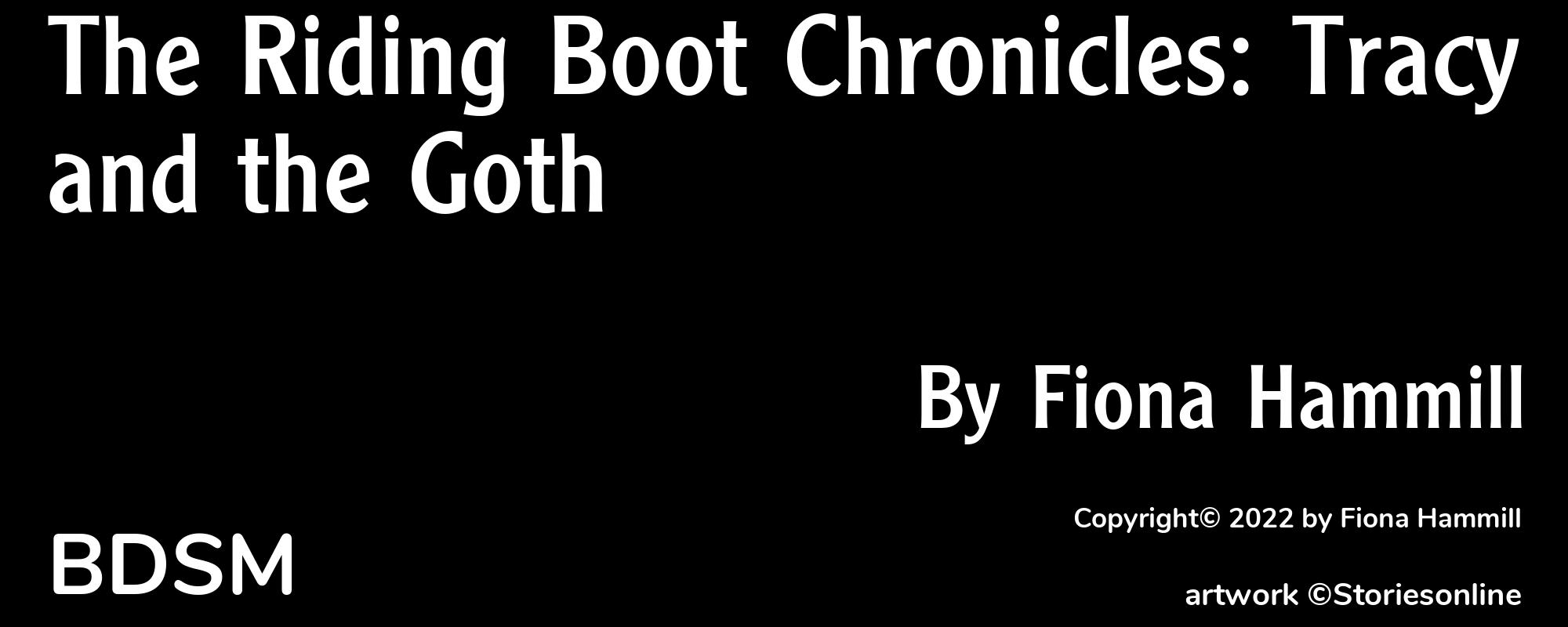 The Riding Boot Chronicles: Tracy and the Goth - Cover