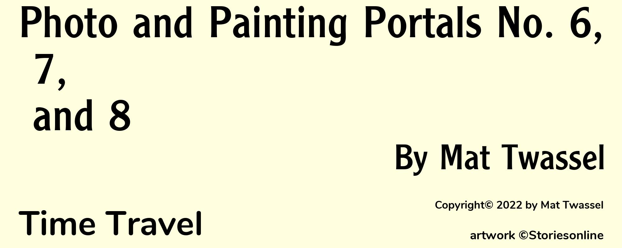 Photo and Painting Portals No. 6, 7, and 8 - Cover