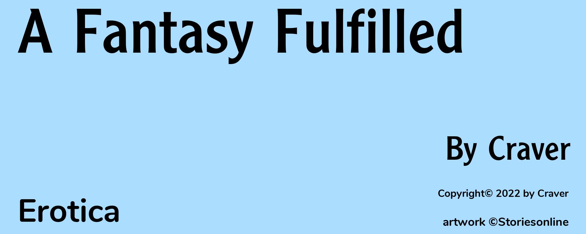 A Fantasy Fulfilled - Cover