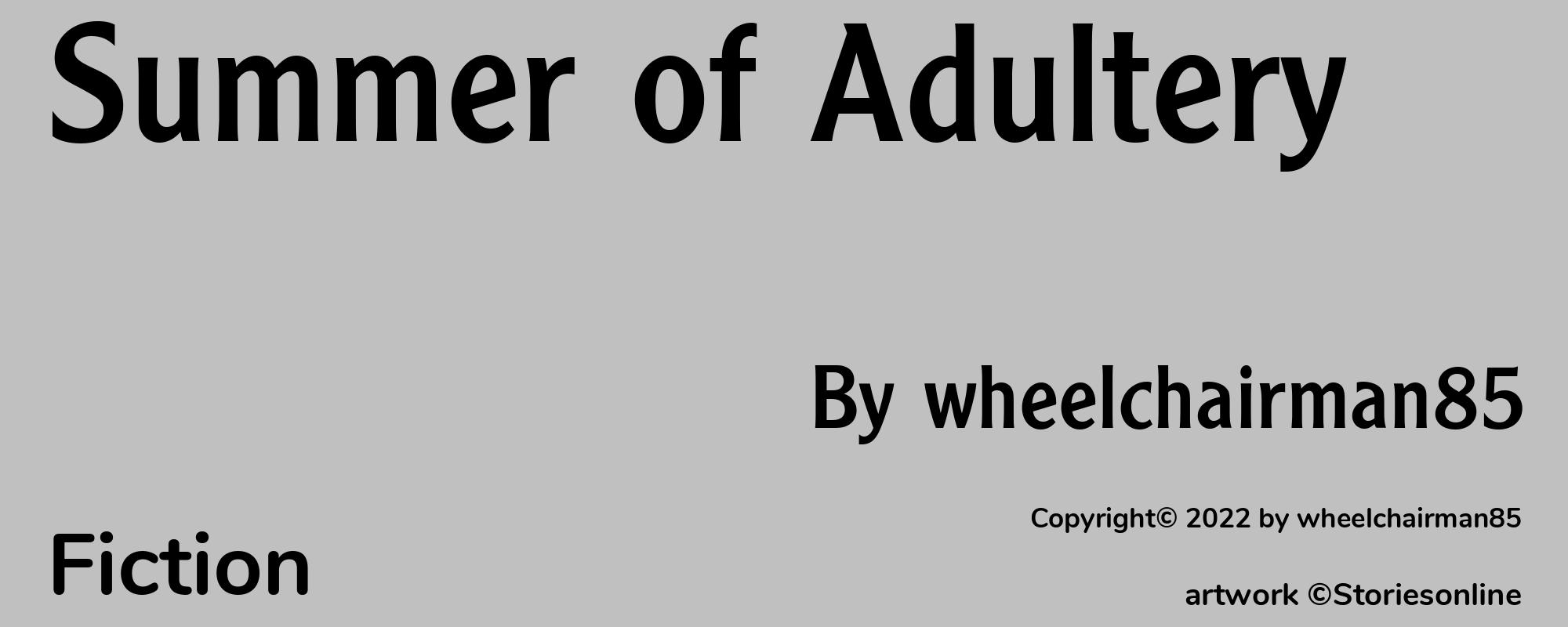 Summer of Adultery - Cover