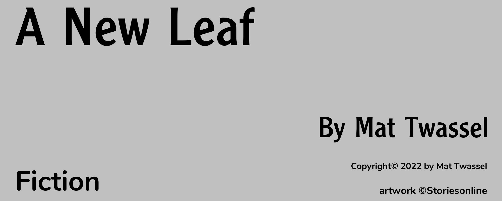 A New Leaf - Cover