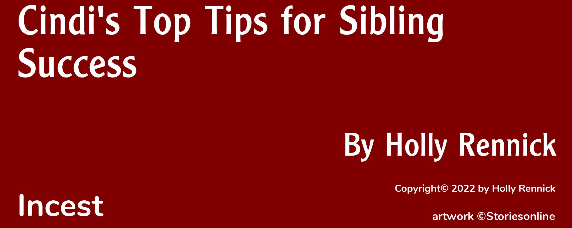 Cindi's Top Tips for Sibling Success - Cover