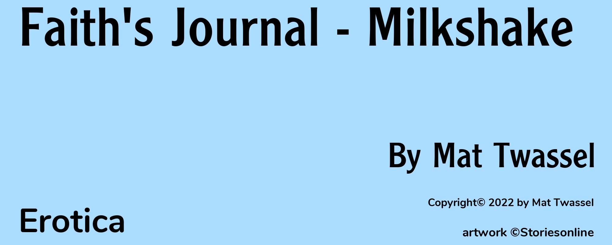 Faith's Journal - Milkshake - Cover