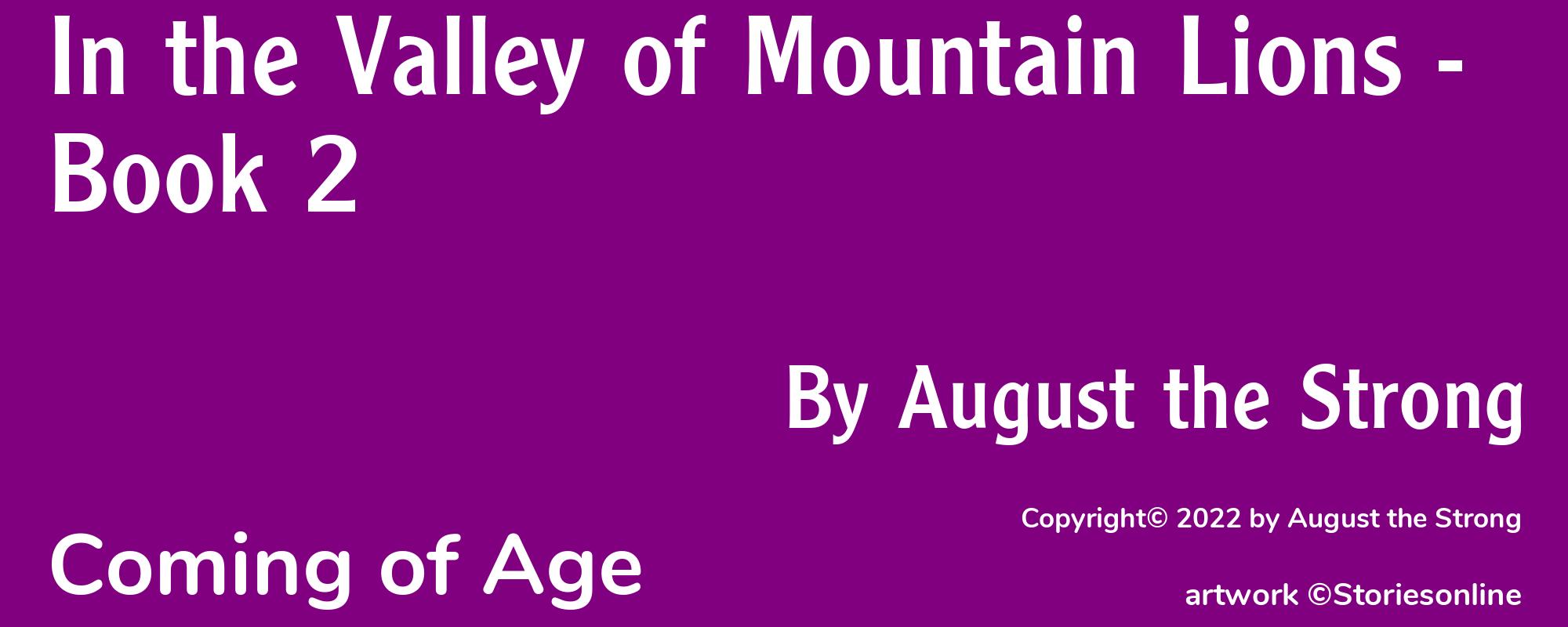 In the Valley of Mountain Lions - Book 2 - Cover