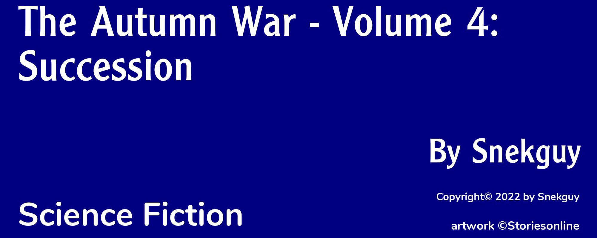 The Autumn War - Volume 4: Succession - Cover
