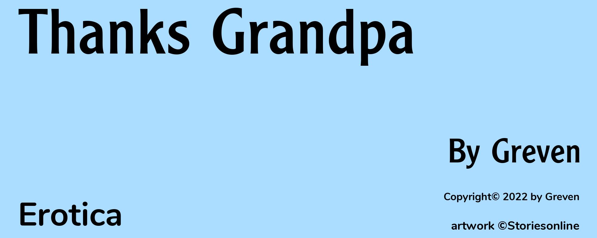 Thanks Grandpa - Cover