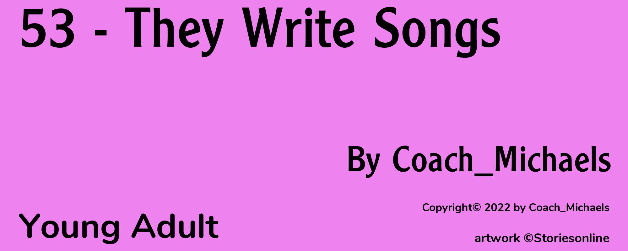 53 - They Write Songs - Cover