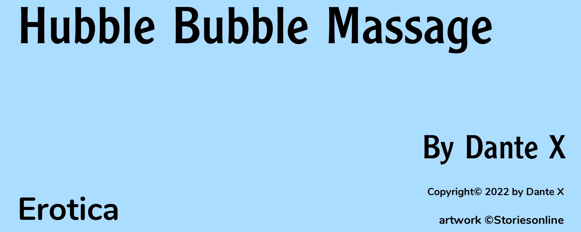 Hubble Bubble Massage - Cover