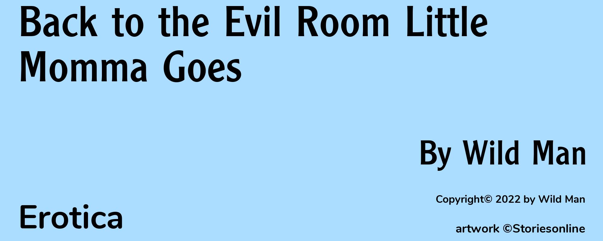 Back to the Evil Room Little Momma Goes - Cover
