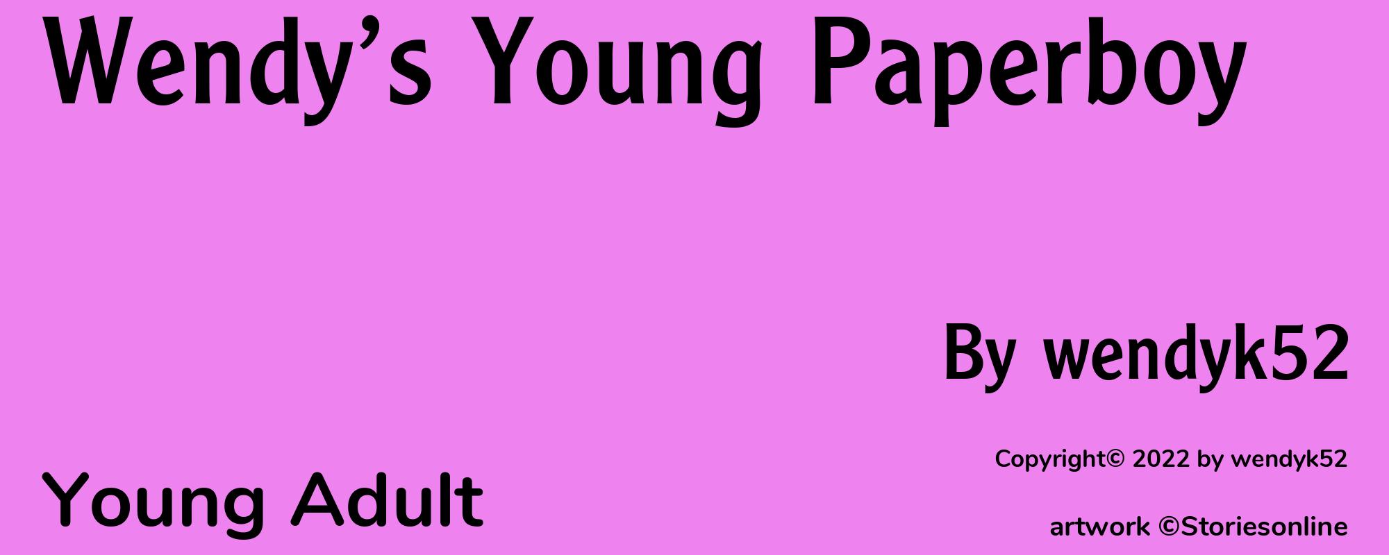 Wendy’s Young Paperboy - Cover