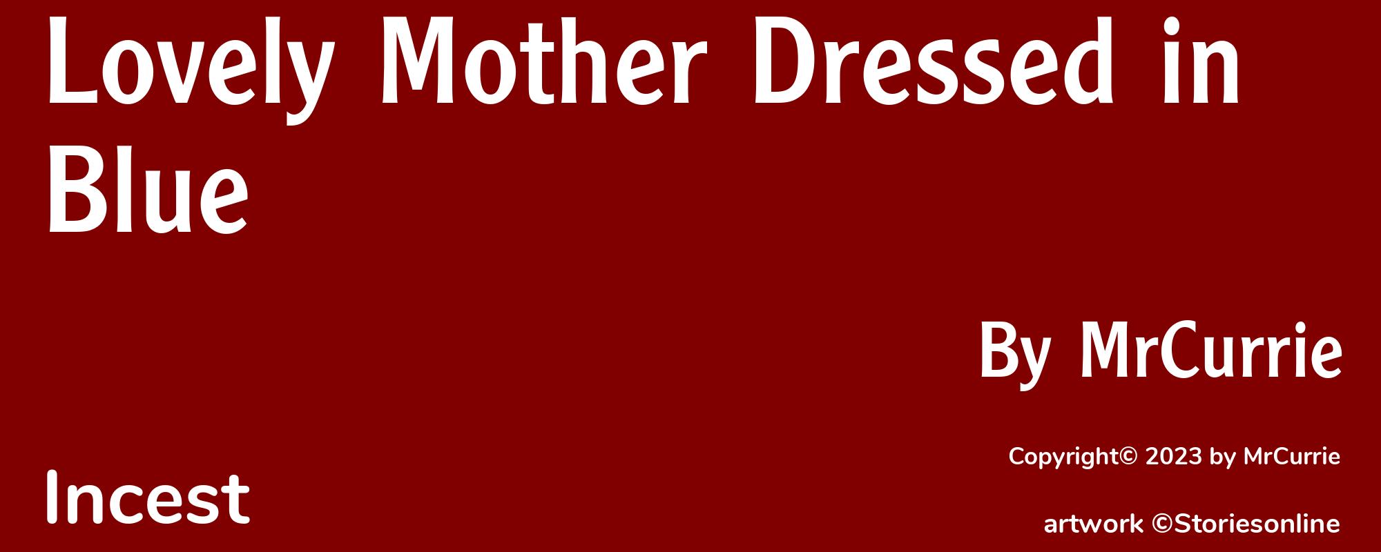 Lovely Mother Dressed in Blue - Cover