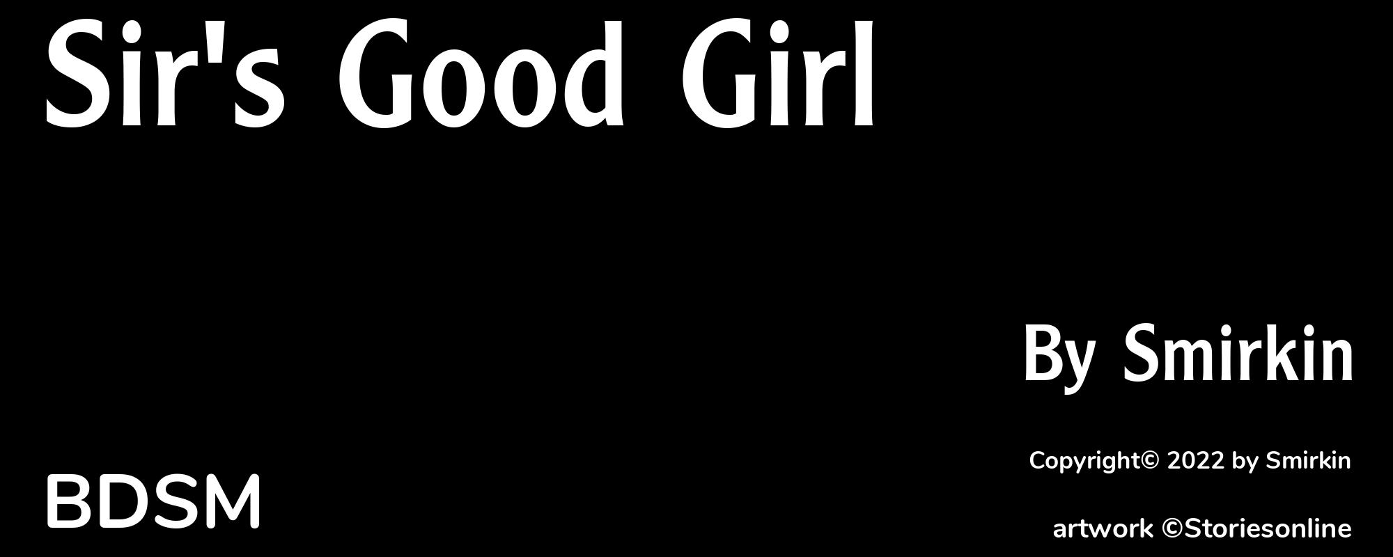 Sir's Good Girl - Cover