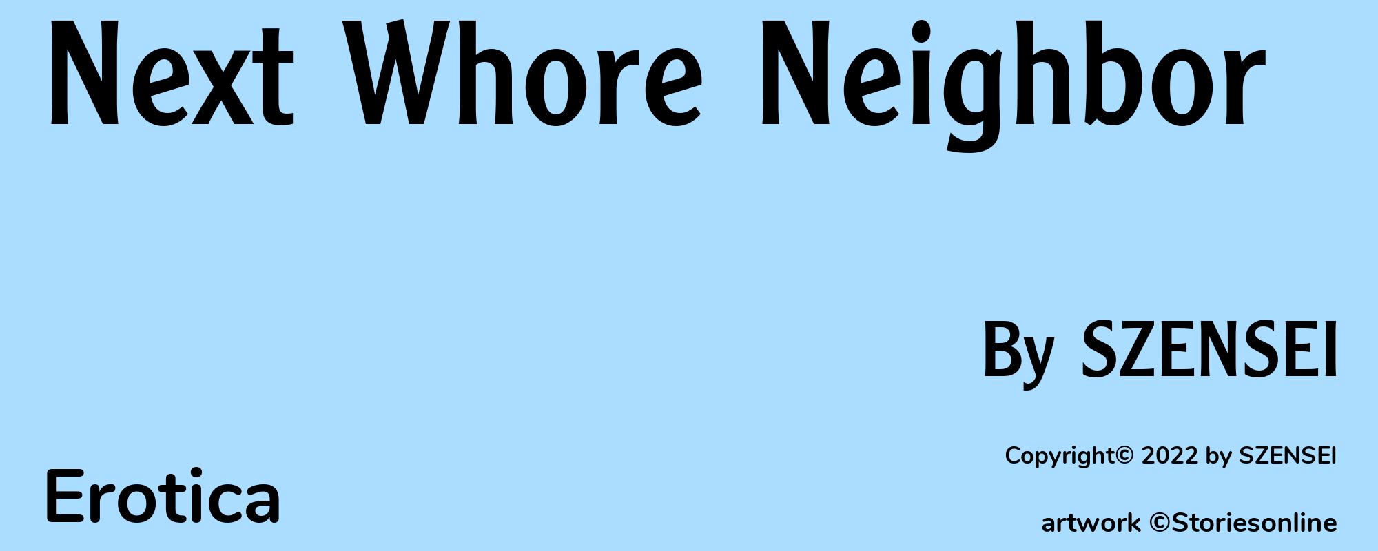 Next Whore Neighbor - Cover