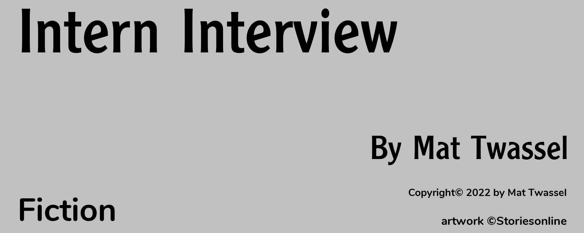 Intern Interview - Cover