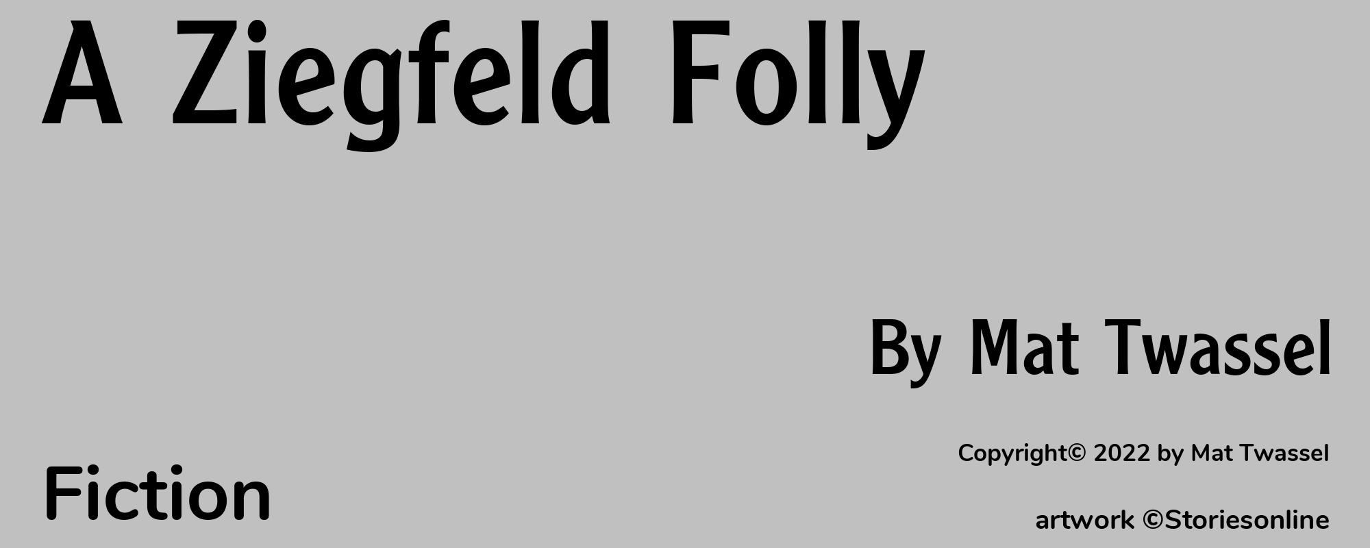 A Ziegfeld Folly - Cover