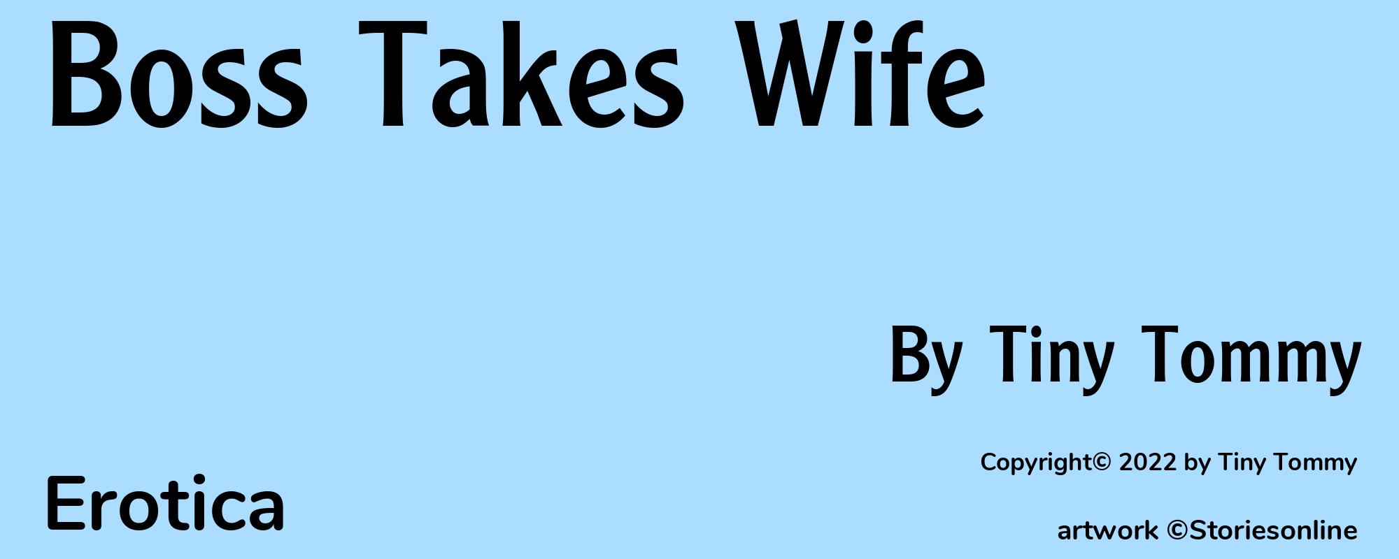 Boss Takes Wife - Cover