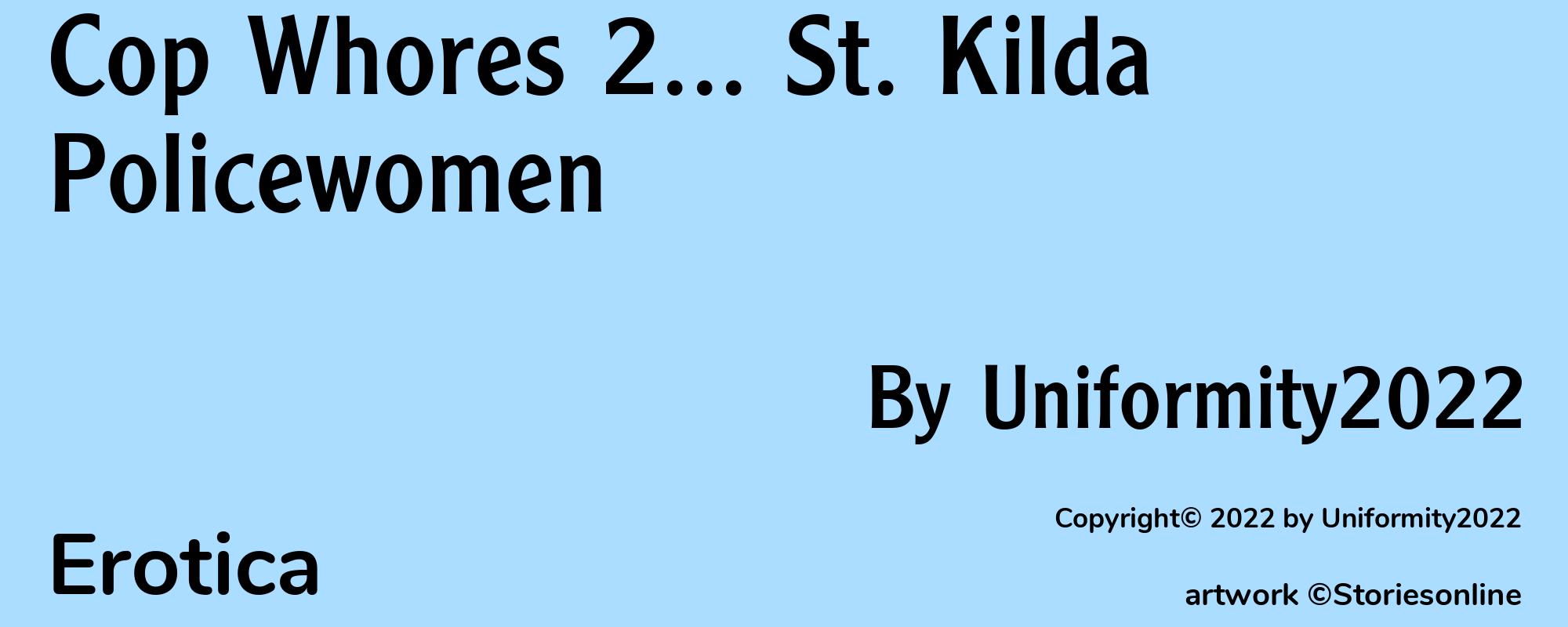 Cop Whores 2... St. Kilda Policewomen - Cover