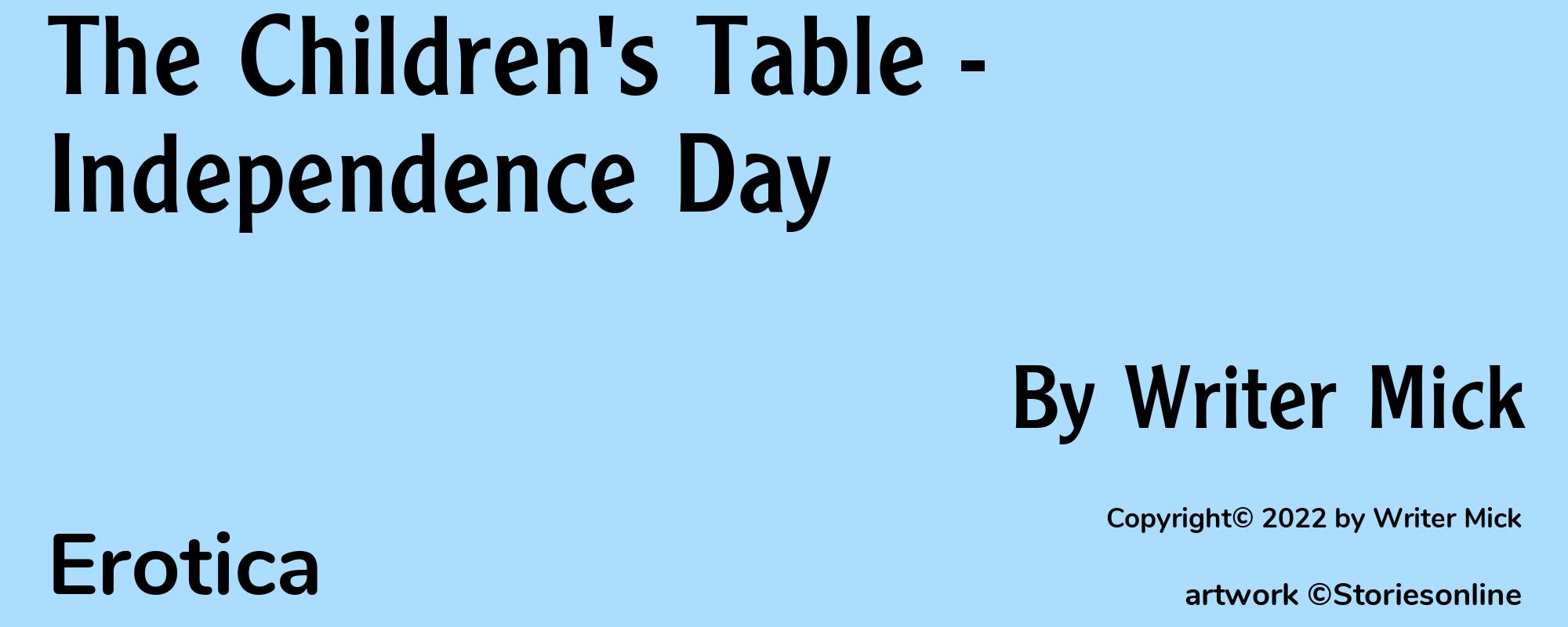 The Children's Table - Independence Day - Cover