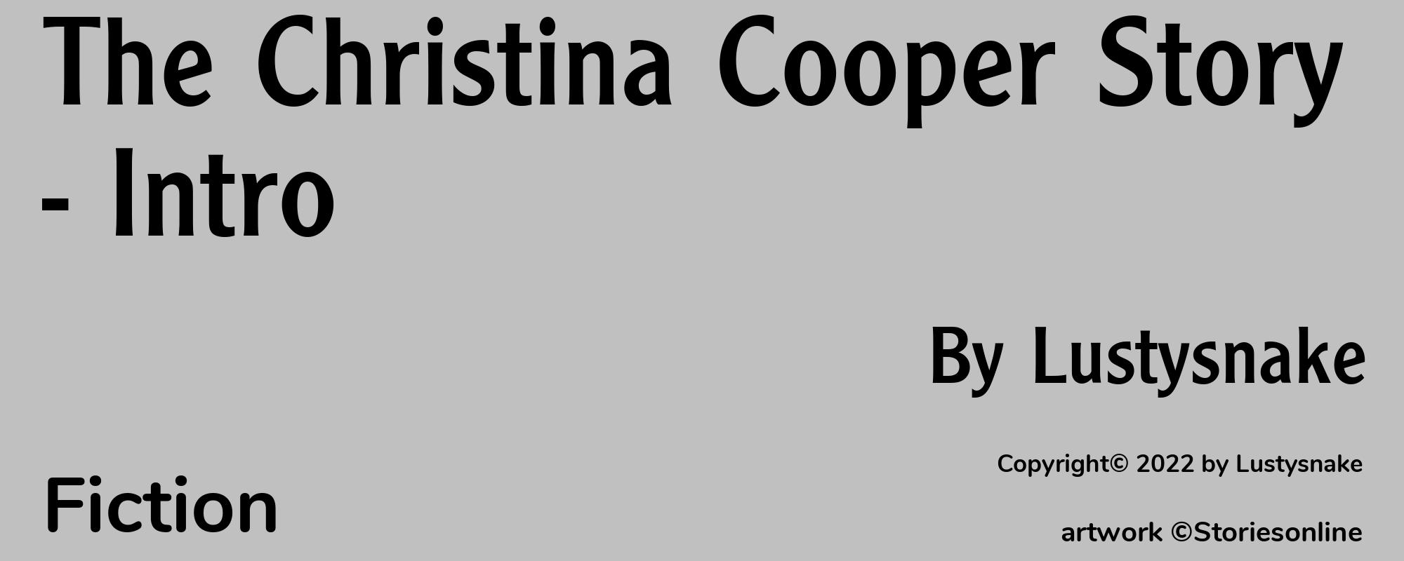 The Christina Cooper Story - Intro - Cover