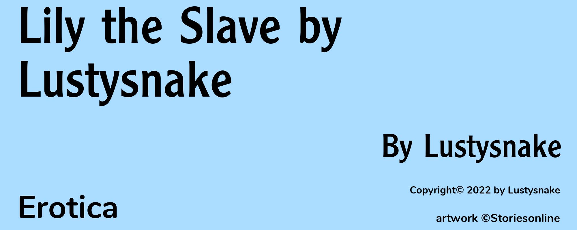 Lily the Slave by Lustysnake - Cover