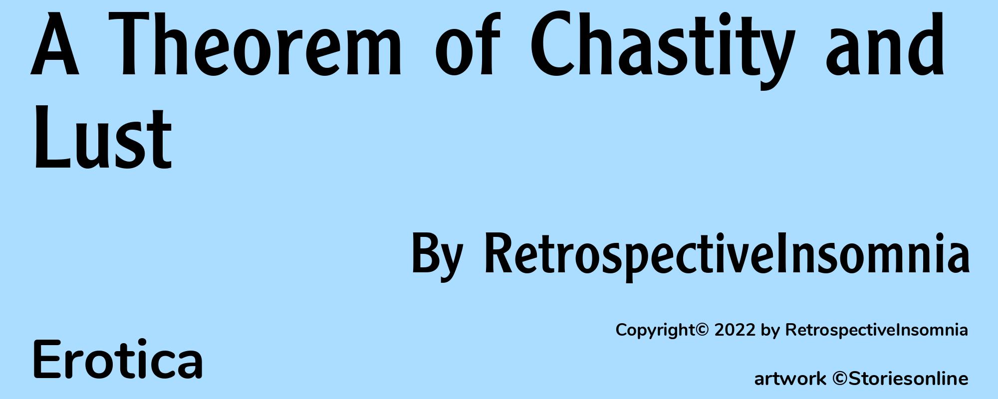 A Theorem of Chastity and Lust - Cover