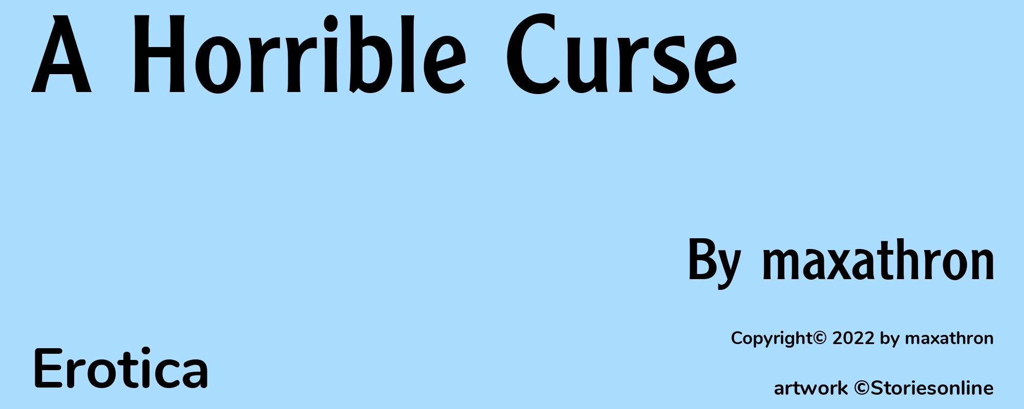 A Horrible Curse - Cover