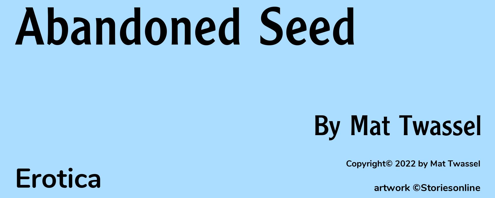 Abandoned Seed - Cover
