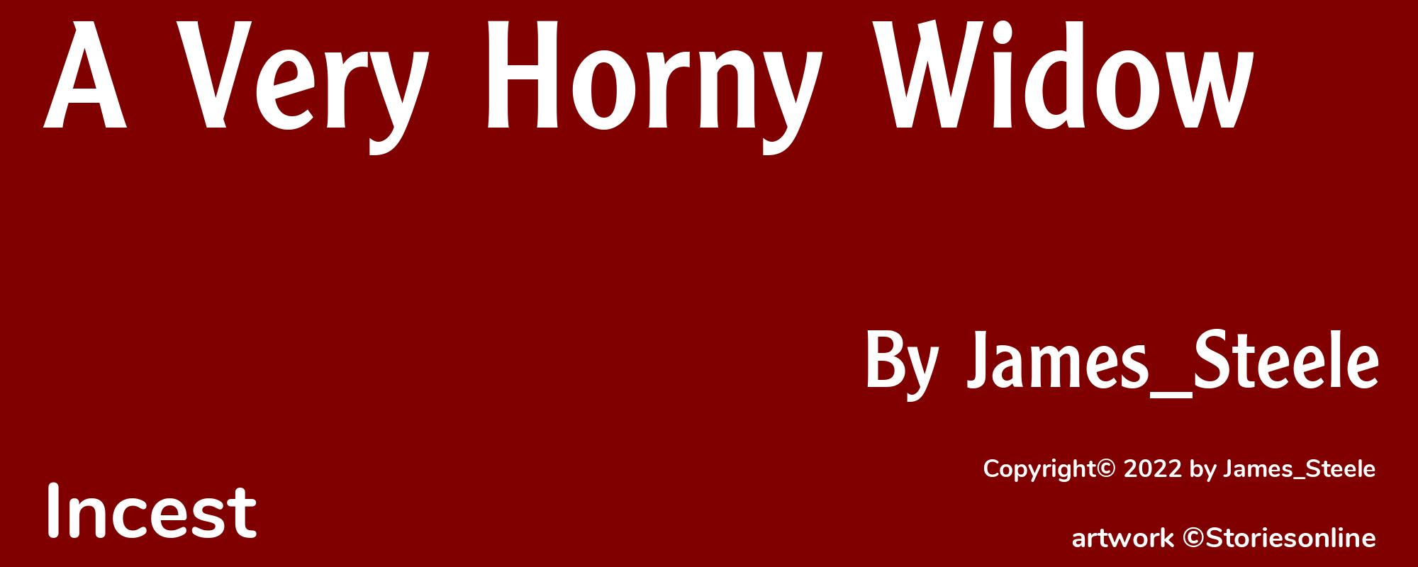 A Very Horny Widow - Cover